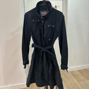 Juicy Couture Navy Trench Coat Size M